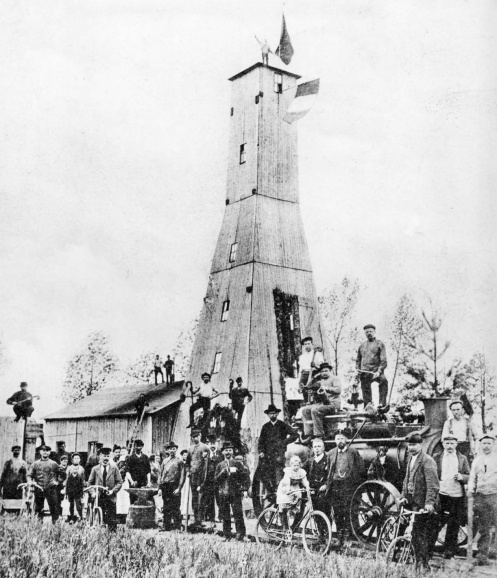 De eerste mijnontginningen in Beringen in de Limburgse Kempen, 1909. (Privécollectie)