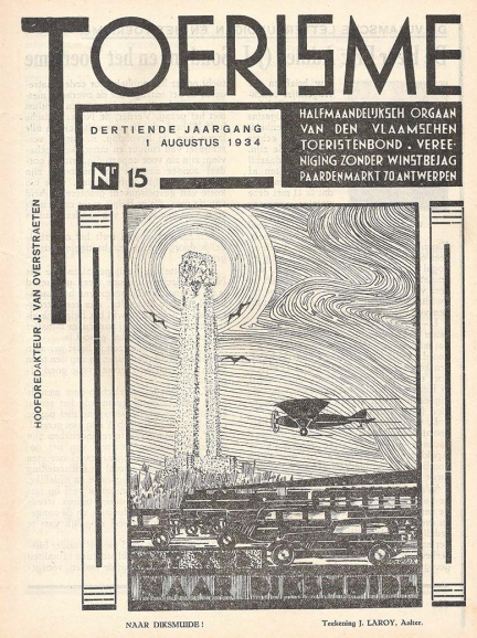 <p>In het VTB-bondsblad <em>Toerisme</em> van 1 augustus 1934 werden de leden opgeroepen om massaal deel te nemen aan de IJzerbedevaart. (ADVN, VY90)</p>