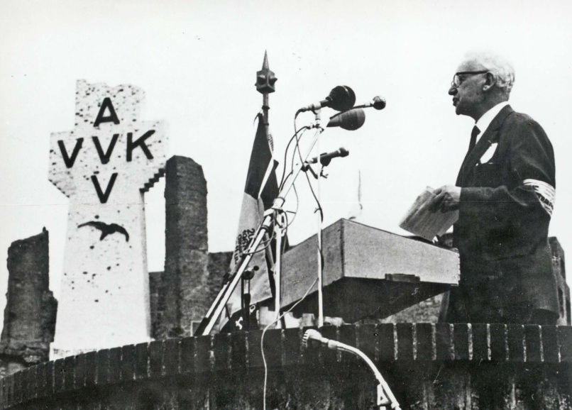 Toespraak van Hendrik Borginon op de 40ste IJzerbedevaart, 20 augustus 1967. (Collectie Stad Antwerpen, Letterenhuis, tglhph12302)