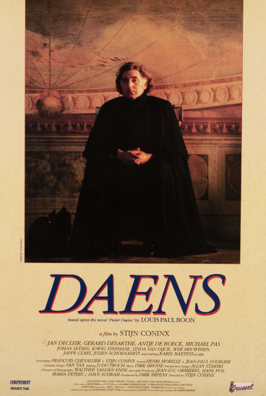 <p>Affiche ter promotie van de film <em>Daens</em> van Stijn Coninx, 1992. De film werd genomineerd voor de Oscar voor beste buitenlandse film. (ADVN, VAFA2224)</p>