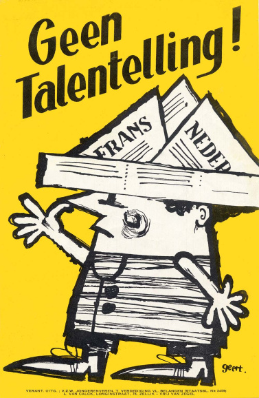 Oproep tot verzet tegen de talentelling, 1959. (ADVN, VAFA337)